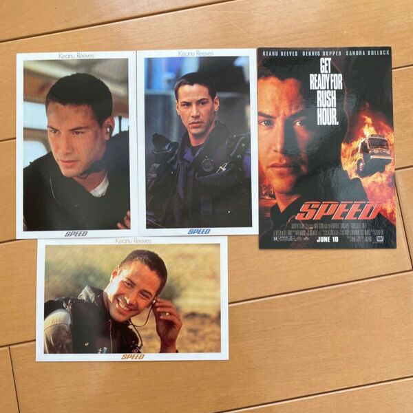未使用 美品 キアヌ・リーブス ポストカード 絵葉書 スピード特典 映画 ビンテージ