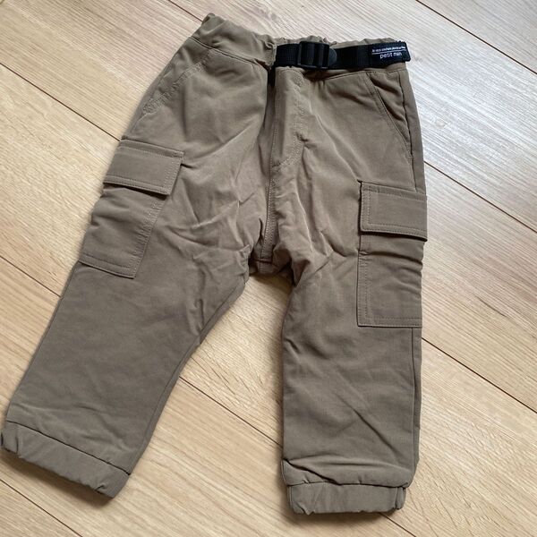 プティマイン パンツ シャカシャカ あったかパンツ 90 カーキ