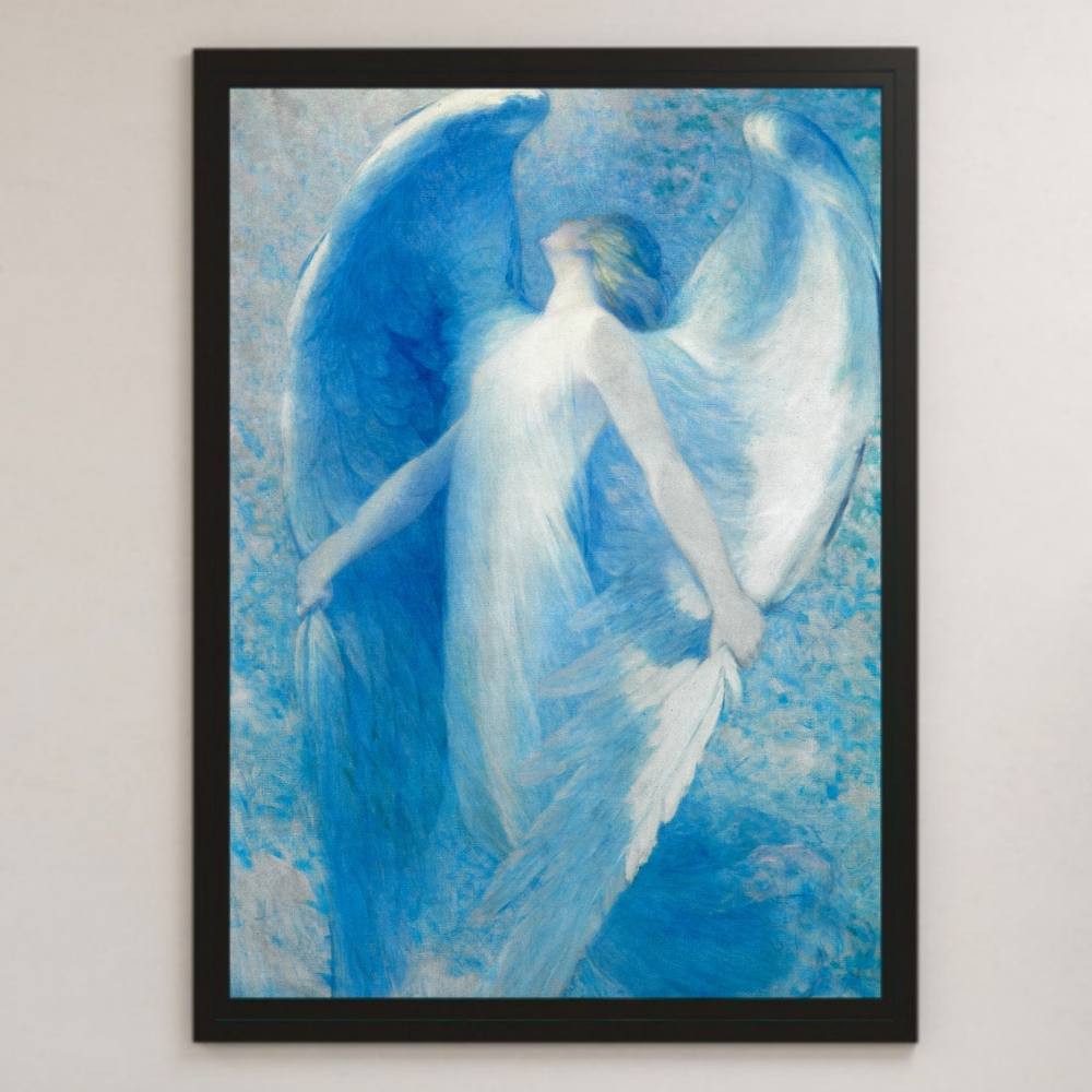 William Crosson Angel Painting Art Glossy Poster A3 Bar Cafe Classic Interior Religious Painting Christianity Angel, residence, interior, others