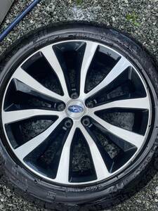 ☆超美品☆ 215/50R17 95V 2022年製 5H PCD100　純正SUBARU スバル アルミホイール 純正ホイール ホイールセット 4本 バリ溝 