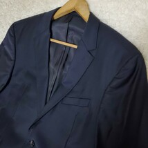 HUGO BOSS/ヒューゴボス 黒タグ 4L/XXXL相当/54サイズ 大きいサイズ ストレッチウール テーラードジャケット/アウター ネイビー メンズ_画像5