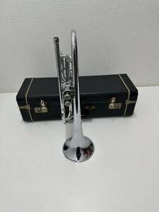 FE OLDS & SON ULTRATONE II 2-VALVE BARITONE BUGLE FOR MARCHING BAND (019469)希少　箱付き　激レア　ジャンク品　1円スタート