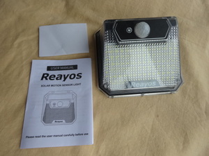 Reayos solar light outdoor motion sensor 3 mode /283LED light reflector attaching security light IP65 waterproof 