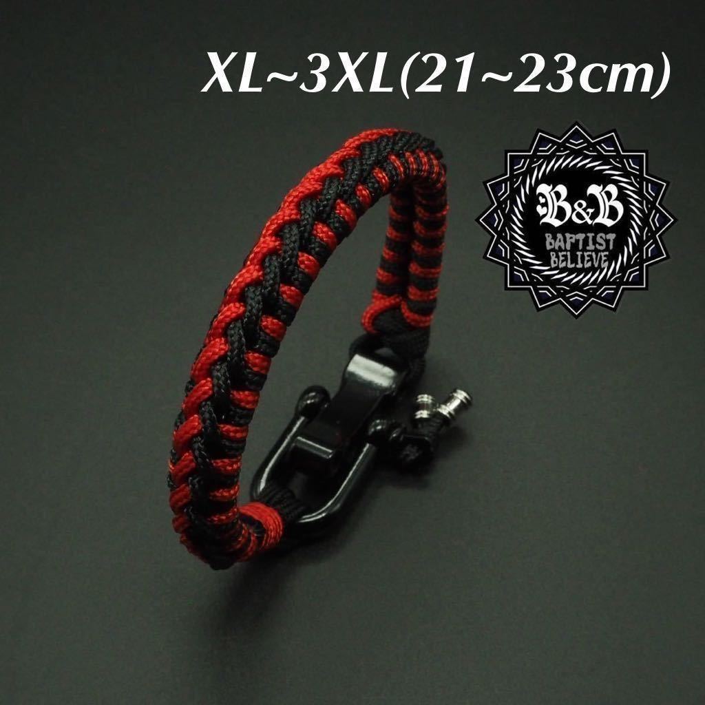 Bracelet XL-3XL (21-23cm)/braided/paracord/handmade/accessory/bracelet/bangle/men's/camping/outdoor/ybr2123, bracelet, Bangles, bracelet, others