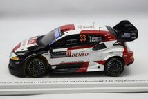 B793H 069 Spark 1/43 TOYOTA GR Yaris Rally1 HYBRID No.33 TOYOTA GAZOO Racing WRT 4th Rally Monte Carlo 2023 S6719 ミニカー 中古品_画像4