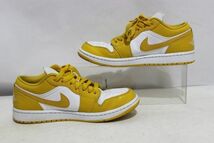 H654H 153 NIKE ナイキ AIR JORDAN 1 LOW エア ジョーダン1 ホワイト/パラン 25.5cm 553558-171 本体のみ 中古品_画像4