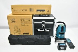 B920H 098 未使用品 makita マキタ 充電式屋内・屋外兼用墨出し器 SK40GD 純正エレベーター三脚 おまけ付き ダイレクトグリーン