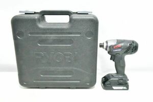 B863H 098 RYOBI リョービ 充電式インパクトドライバ 18V BID-1805 B-1815LA バッテリ ケース付き