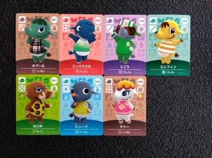 どうぶつの森 amiibo カード オパール エックスエル 3ごう エレフィン はじめ ヒュージ サリー ゾウ 象 7枚 セット アミーボ s014