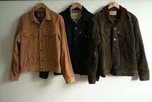 LEVIS ジャケット 3枚セット Levi's 506XX 507XX 501XX BIGE 501 リーバイス コーデュロイ コーズ 44 46 xl 1st 2nd 3rd 4th m65 m47 m43_画像10