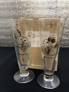 ★保管品★非売品 スヌーピー 三和銀行 ノベルティー シャンパングラス×２個 ★送料\520-★