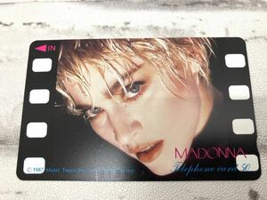 【K】MADONNA　マドンナ　テレホンカード　テレカ　50度数　未使用　美品　1987ミュージックツアー【1762】