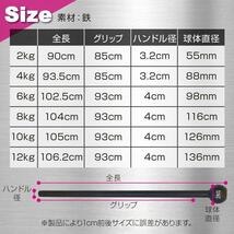 1864ジムハンマー12kg ダンベル 鉄アレイ 筋トレ トレーニング 鍛練棒_画像5