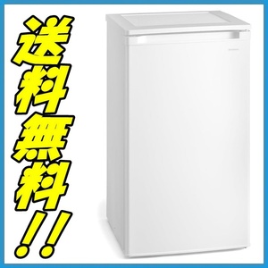 【未使用品】 1円～!! 2023年製 アイリスオーヤマ 冷凍庫 IUSD-6B-W ホワイト 60L 家庭用 静音 省エネ ノンフロン 前開き 温度調節5段階