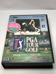 セガ　メガドライブソフト/SEGA Mega Drive PGAツアーゴルフ2 ハガキ付き