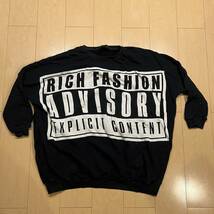 激レア! JOYRICH PARENTAL ADVISARY風プリント ビッグサイズ クルーネックスウェット 格安!_画像1