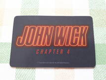 ジョン・ウィック：コンセクエンス　US製コンチネンタルホテルルームキーカード２種類とJWアートステッカー２枚_画像2