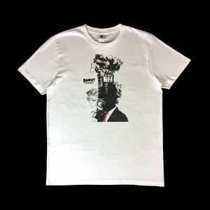 新品 大きい オーバー サイズ XXL 3XL 4XL 5XL 対応 BANKSY バンクシー ガスマスク スチーム 蒸気機関 紳士 ビッグ Tシャツ ロンT パーカー