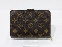 1円～ Louis Vuitton ルイヴィトン LV M61207 ポルト パピエ ジップ 二つ折り財布 財布 ウォレット モノグラム 茶色 ブラウン系 服飾小物_画像2