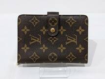 1円～ Louis Vuitton ルイヴィトン LV M61207 ポルト パピエ ジップ 二つ折り財布 財布 ウォレット モノグラム 茶色 ブラウン系 服飾小物_画像1