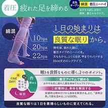 [アツギ] かいみんぐ 快眠ing 着圧 ニーハイソックス 65cm丈 靴下 オープントゥ　　新品未使用 2個セット_画像1