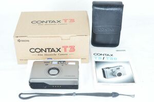 SF110176★コンタックス CONTAX T3 シルバー 後期 元箱★