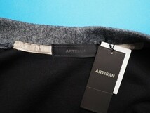 新品定価2.5万円 ARTISAN アルチザン 秋冬 日本製 スライバーニット ウール混 はっぴカーディガンL灰(04) 45CA07 ラスト_画像6