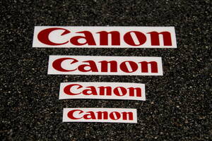 【　新品未使用　】Canon　切文字ステッカー　各種4枚5色セット　合計20枚（転写式）送料無料
