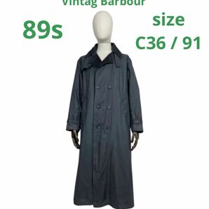 89s Barbour/バブアー レンチコート ヴィンテージ ワックスコットン