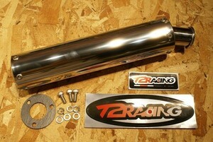  long full stainless steel silencer 1 pcs reverse triangle shape bolt pitch 40mm NSR250R MC18 MC21 MC28 T2racing