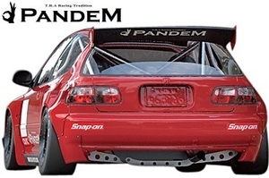 【M's】ホンダ シビック EG (1991y-1995y) PANDEM リア ウイング Ver.1 HONDA CIVIC EG6 3ドア FRP TRA京都 パンデム ルーフウイング