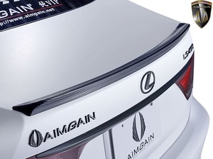 【M’s】レクサス 40系 後期 LS460 LS600h F-SPORT用 (2012.10-2017.10) AIMGAIN 純VIP GT トランクスポイラー Type-GT FRP エイムゲイン