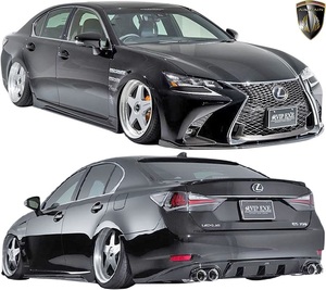 【M’s】LEXUS 10 GS 後期 GS350 GS250 (2015.11-) AIMGAIN 純VIP SPORT フルエアロ 3点 FRP+CARBON エイムゲイン エアロ カーボン