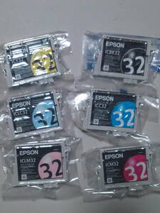 IC6CL32 純正 期限不明 ICBK32 ICY32 ICC32 ICM32 ICLC32 ICLM32 6個セット EPSON エプソン IC32 ひまわり M