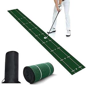 ★285*30cm単方向★ X XBEN ゴルフパター マット 室内ゴルフパター練習マット 距離標識ゴルフパター練習用マット