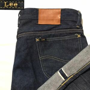 漢の1着 Lee リー W36ストレート 黒タグ 青耳 LM6611 メンズ 復刻 101Z ジーンズ 50s’ 日本製　セルビッチ 濃紺 リーライダース 