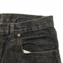 漢の休日 90s 訳あり ビンテージUSA製 米国製 先染め ブラック Levi’s 501 W34 ストレート メンズ ジーパン デニム_画像4