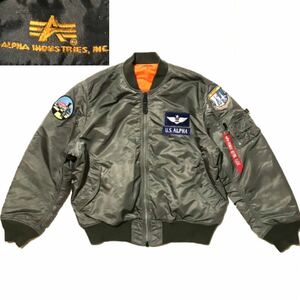 漢の差が付くMA-1 3L メンズ ALPHA INDUSTRIES アルファインダストリーズ MA-1 TA0110-8259 US AIR FORCE パッチ フライトジャケット 