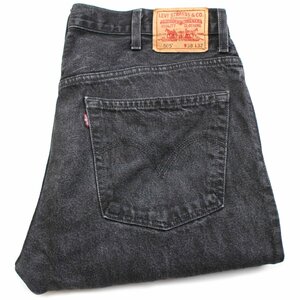 ★00s Levi'sリーバイス 505 ブラック デニムパンツ w38 L32★SDP2217 オールド ジーンズ ストレート オーバーサイズ ビッグサイズ