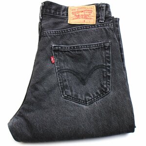 ★00s メキシコ製 Levi'sリーバイス 550 ブラック デニムパンツ w33 L32★SDP2237 オールド ジーンズ テーパード ワイド バギー ルーズ