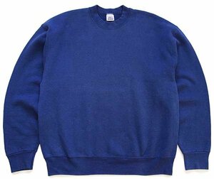 SALE★90s USA製 BVD 無地 スウェット 青紺 XL★オールド ビンテージ クルーネック オーバーサイズ ビッグサイズ