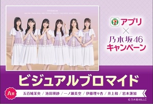 セブンイレブン 乃木坂46 ビジュアルブロマイド A賞 シリアルコード