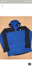 ノースフェイス レインテックスプラズマ ジャケット GORE-TEX 青/黒 L サイズ　防水透湿 マウンテンパーカー 登山 レインウェア