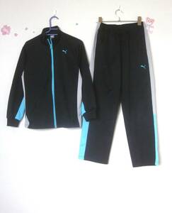 PUMA jersey top and bottom setup jersey truck pants back big Logo 150cm man girl Puma 6473