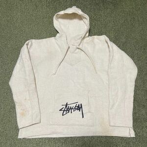 STUSSY ステューシー メキシカンパーカー 白 XL ヴィンテージ