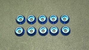 kli pin g Point made 6mm aluminium cap bolt retainer blue 10 piece set 