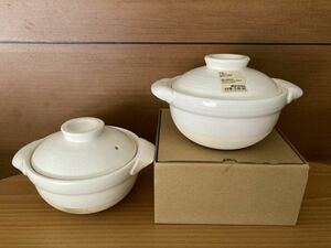 無印良品 萬古焼 こなべ 2点セット 1人用鍋 小鍋 MUJI 土鍋