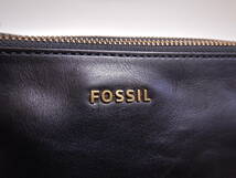 美品■FOSSIL フォッシル ミニハンドバッグ ワンショルダーバッグ ブラック黒■_画像4