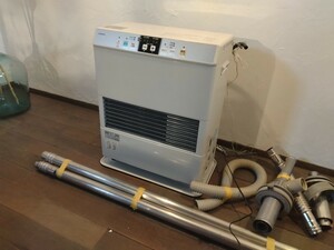 1124-2 Corona FF type kerosene fan heater 2014 year made FF-VG4214S direct connection type exhaust tube attaching real movement goods * dispatch area region limitation equipped 
