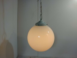 0313-4. pavilion style | milk glass |. white color glass | lamp body type | metal fittings white | hanging lowering pendant light ⑧ diameter approximately 24cm